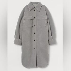 H&M Gray Teddy Jacket